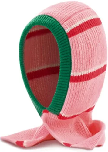 Vista 5 de Sombreros de invierno para mujer, bufanda cálida con capucha, cubierta de cabeza de punto, gorro con botones, calentador de cuello