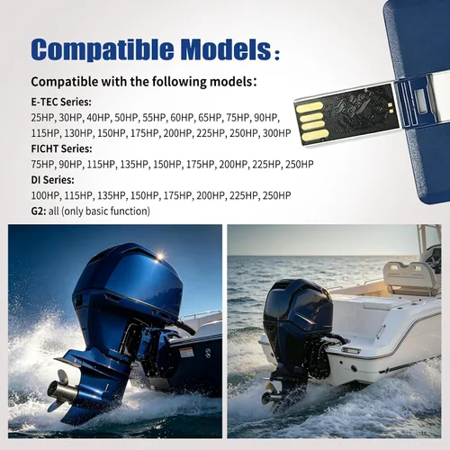 Vista 3 de Kit de diagnóstico del escáner de la herramienta del cable de FT232RL cabido Evinrude E-TEC FICHT DI G2