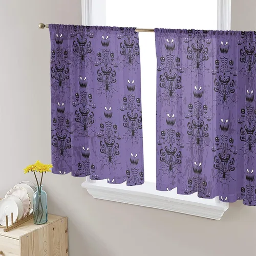 Vista 24 de Cortinas traslúcidas para camión rojo de Navidad de 45 pulgadas de largo, juego de 2 paneles de tablero de madera retro rústico con cuadros