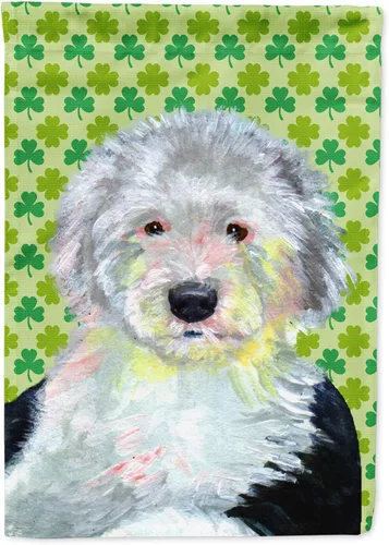 Vista 186 de Caroline's Treasures SS4442GF Affenpinscher Bandera de jardín con retrato de trébol del día de San Patricio para buzón, bandera decorativa
