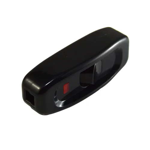 Vista 6 de Interruptor de cable en línea de encendido/apagado 10A 250V lámpara de repuesto para lámpara de mesa, escritorio, cama Gw320. negro (paquete de 2)