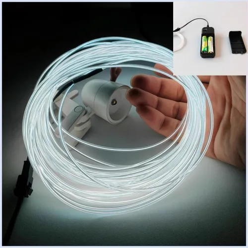 Vista 27 de Tira de luces LED de 360° – con opciones de alimentación de batería/USB – Luces LED flexibles para dormitorio, decoración del hogar, diseños