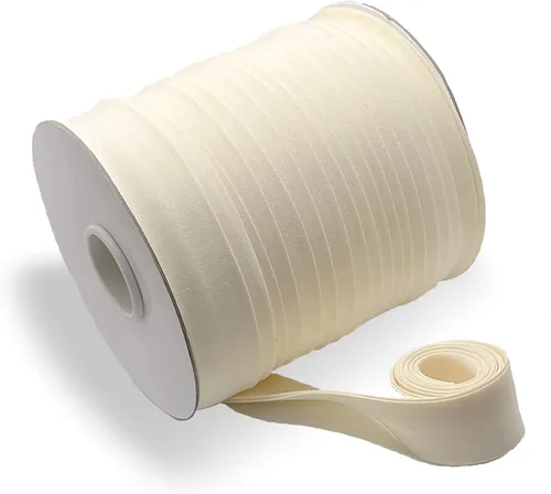 Vista 41 de Cinta al bies de doble pliegue de 1/2 pulgada, cinta al bies de doble pliegue de 55 yardas, carrete continuo a granel para coser ropa, acolchado