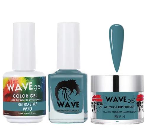 Vista 194 de WAVEGEL - Juego de gel de remojo, laca de uñas y polvo acrílico a juego - Colección Simplicity - #P109 Blizzard
