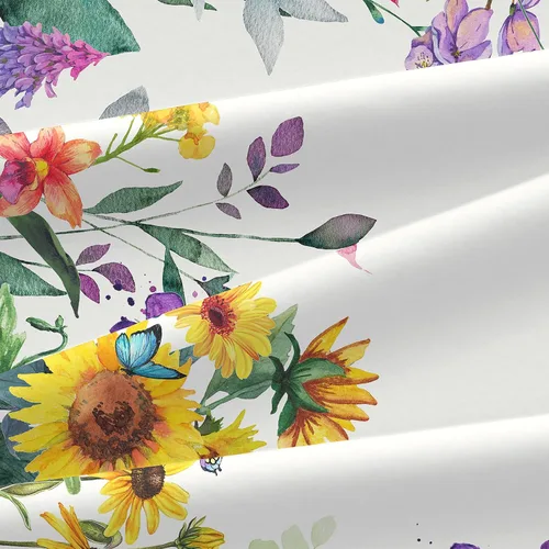 Vista 5 de Yighty Mantel ovalado de primavera y verano de 54 x 72 pulgadas, mantel de acuarela floral de primavera, mantel impermeable resistente a