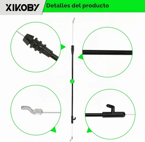 Vista 8 de Cable de Control 946-04661A Compatible con Troy Bilt TB110 TB230 Craftsman MTD Yard Machine Cortacésped Autopropulsado a Gas de Empuje de 21