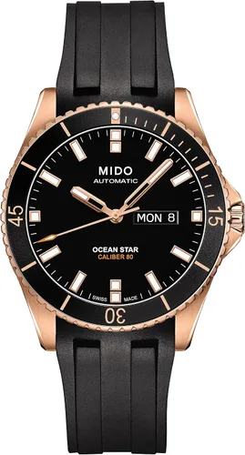 Vista 16 de MIDO Ocean Star 200 - Reloj suizo automático para hombre - Caja de acero inoxidable - Calendario día/fecha - Bisel giratorio
