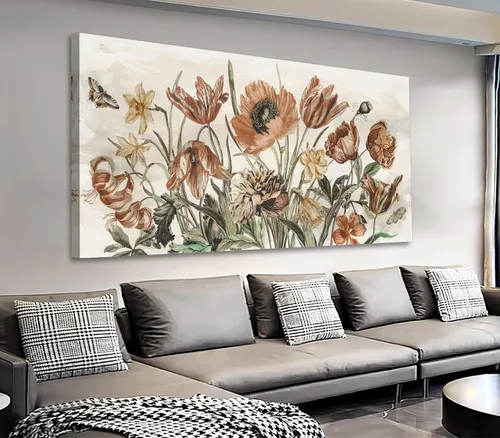 Vista 7 de yearainn Arte de Lienzo de Pared en Blanco y Negro Lago al Atardecer con Pájaros Voladores Cuadros para Decoración de Pared Paisaje Natural Pintura