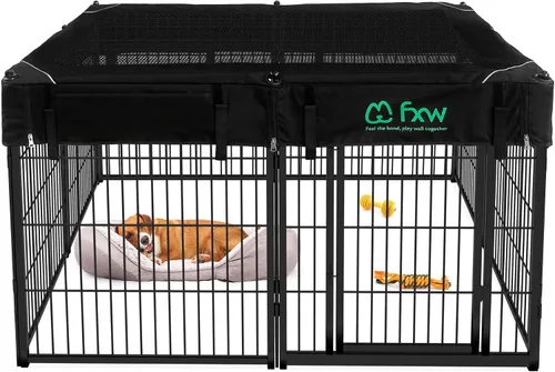 Vista 32 de FXW Homeplus Unleashed Corralito para Perros de Interior - Juego Sin Estrés y Seguro, Resistente de 24 Pulgadas 2 Paneles Corralito para Cachorros