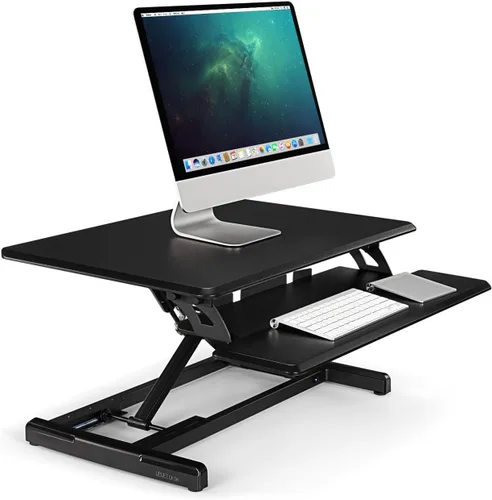 Vista 3 de UPLIFT DESK - Convertidor de escritorio de pie Lady Bird (negro)