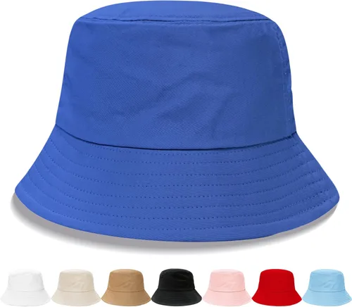 Vista 29 de NPQQUAN Bucket Hats for Men Woman Packable Foldable Sun Hats for Women Beige