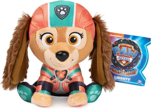 Vista 6 de GUND - Peluche de felpa de Liberty de Paw Patrol: La Gran Película, juguete de peluche con licencia oficial para edades de 1 y más, 6 pulgadas