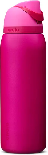 Vista 78 de Owala FreeSip - Acero inoxidable - 32 oz - Morado/Azul (pistas de esquí de los años 80)