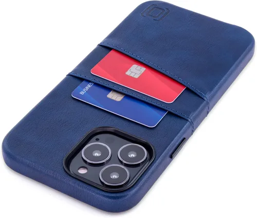 Vista 14 de Dockem Funda tipo cartera para iPhone 13 con placa de metal integrada para montaje magnético y 2 bolsillos para tarjetas de crédito: Exec M2, piel