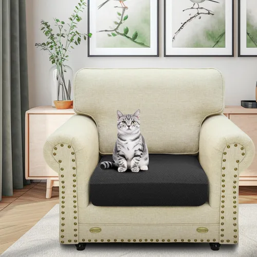 Vista 3 de ZNSAYOTX Fundas Elásticas Individuales para Cojines de Sofá Silla Cojín Fundas de Asiento de Sofá Fundas Protectoras Suaves de Reemplazo