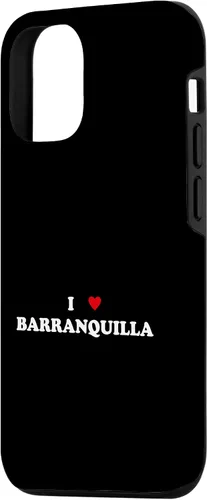 Vista 2 de iPhone 15 I Heart Ciudad de Colombia - Carcasa I Love Barranquilla