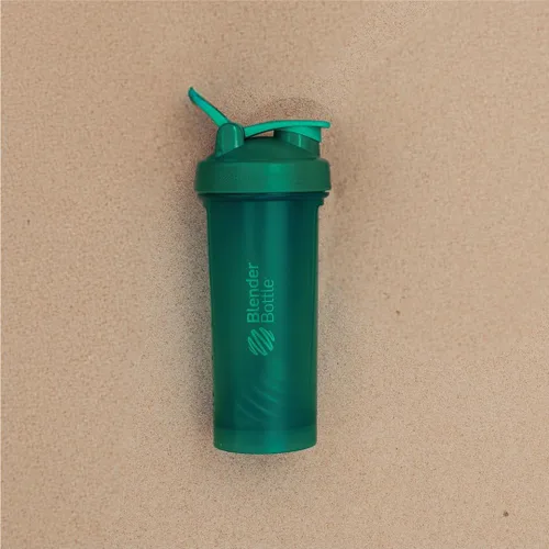 Vista 6 de BlenderBottle Classic V2 Botella mezcladora perfecta para batidos de proteínas y preentrenamiento, 28 onzas, color verde esmeralda