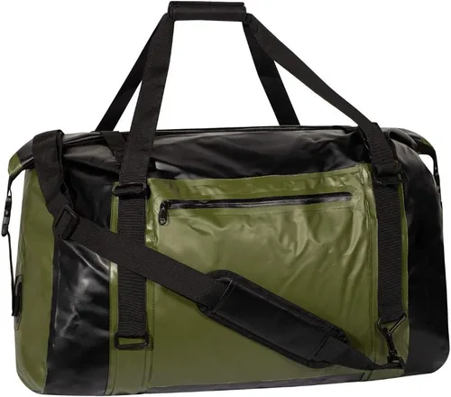 Vista 4 de Cor Surf - Bolsa de lona impermeable de 60 litros extra grande Bolsa de lona seca resistente con correas de compresión duraderas y asas para surf