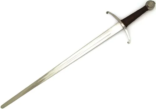 Vista 2 de Medieval Warrior Auténtica espada larga clásica hecha a mano (60845)
