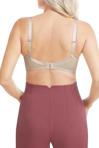 Vista 2 de Amoena Nancy - Brasier de mastectomía con bolsillos y cierre frontal sin varillas para mujer