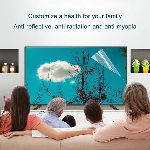Vista 6 de AIZYR Película protectora de pantalla de TV antiarañazos de 75 a 85 pulgadas, ultra transparente, antiluz azul, cubierta protectora de pantalla