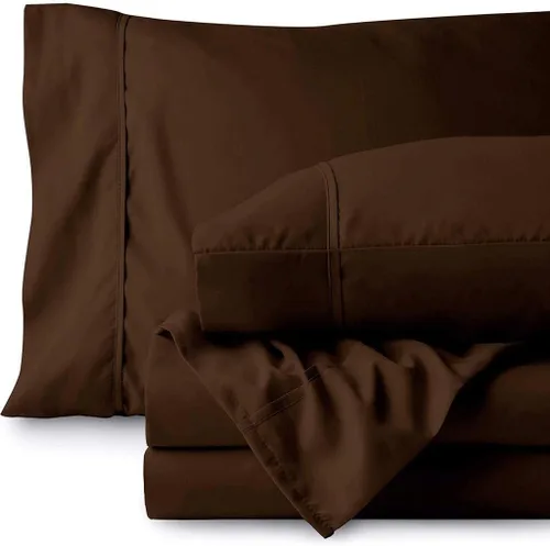 Vista 25 de 500TC Hoja de Super Calidad Ropa De Cama fija 100% algodón egipcio 4pc Set 24" pulgadas bolsillo extra profundo
