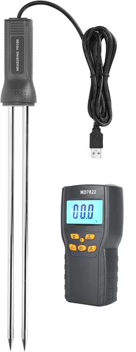 Vista 6 de TOPINCN Moisture Meter Probe Grain Tool Tester with Extra Long Probe 230 Smart Digital Moisture Meter Tester Probe Grain Moisture Tester Tool Tool
