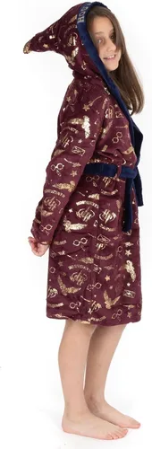 Vista 4 de Harry Potter Bata de pijama para niños con opciones rojas o azules, Azul