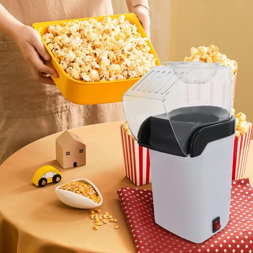 Vista 4 de Automatic Small Popcorn Machine 110v Home Popcorn Maker Abs Plastic Compact Design for Kitchen Use with US Plug