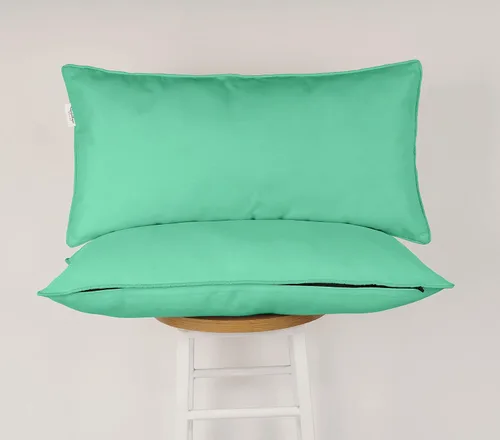 Vista 6 de Funda de almohada lumbar de tela de poliéster para interiores y exteriores, impermeable, rectangular, para todo tipo de clima, para muebles