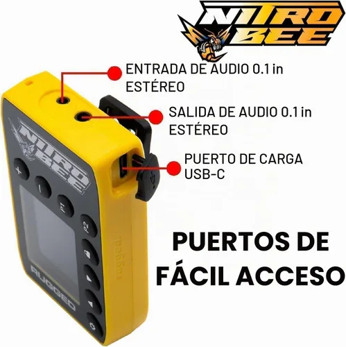 Vista 6 de Rugged Radios Nitro Bee (receptor de carreras, receptor de carrera)