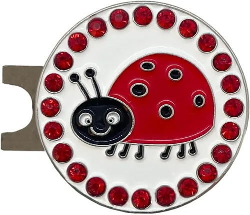 Vista 10 de Giggle Golf Spring Golf Ball Marker with Magnetic Hat Clip