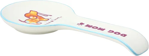 Vista 6 de Pavilion Gift Company - Dog Mom-Tie Dye - Soporte para cucharas de 9.25", blanco