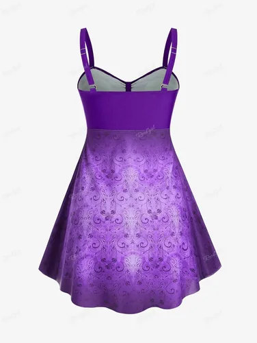 Vista 3 de ROSE GAL Rosegal - Traje de baño tankini con falda de tres piezas