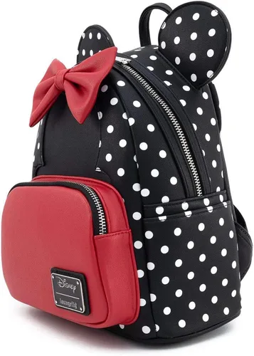 Vista 3 de Loungefly Disney Minnie Mouse - Bolso de hombro con doble correa para mujer Multi