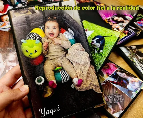 Vista 2 de Diseña tu Libro de Servidor, Personaliza Libros de Servidor para Meseras 8.3x5.2", Cartera de Servidor con Bolsillo con Cremallera, Libro de Mesera