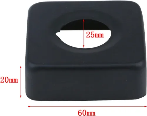 Vista 8 de Dnyta 2 piezas 2.362x0.787 in brazo de ducha brida negro reemplazo brida