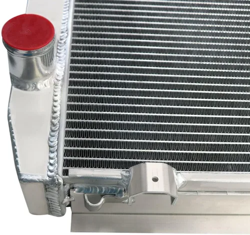 Vista 5 de Radiador para 74 Dodge Coronet/Monaco 73-74 Dodge Charger y 74-75 Chrysler Newport y 74 Plymouth Satellite, 4 filas todos los radiadores de aluminio
