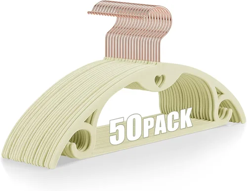 Vista 11 de Perchas de terciopelo para ropa, paquete de 30 unidades sin protuberancias ultrafinas que ahorran espacio, gancho giratorio de 360 grados resistente