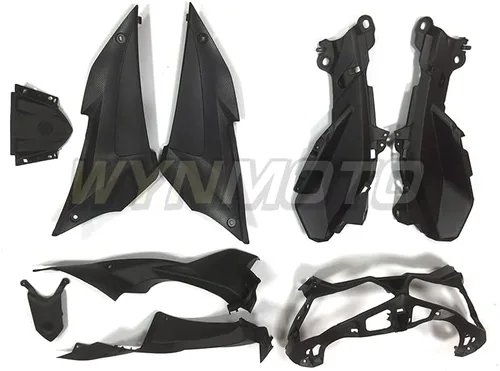 Vista 9 de Kit de carenados negro azul brillante apto para Yamaha YZF-R3 R25 2015 2016 R25 R3 15 16 ABS molde de inyección de plástico motocicleta carrocería