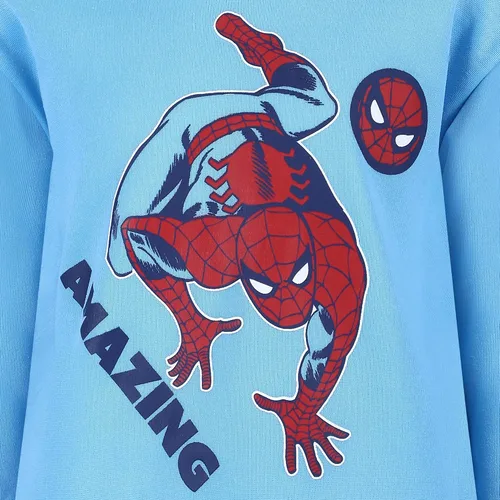 Vista 4 de Marvel Spider-Man - Conjunto de sudadera y pantalones para niños pequeños y grandes - Verde