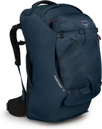 Vista 19 de Mochila de viaje Osprey Farpoint 80L para hombre, negra Negro