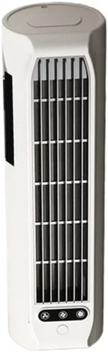 Vista 2 de Bladeless Wall Mounted Fan, Portable USB Rechargeable Tower Fan White
