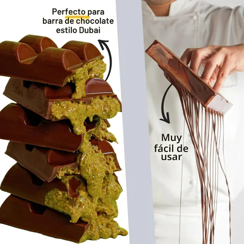 Vista 8 de Chocolates derretidos italianos premium 5 libras Solo 5 ingredientes naturales Libre de transgénicos y gluten Choco compuesto Milk DeLuxe