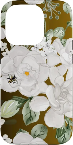 Vista 17 de Funda para iPhone 16 White Gardenia's Nectar Flowing Over