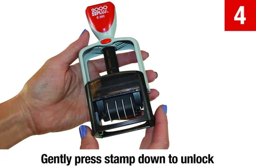 Vista 7 de Cosco 2000 Plus Self-Inking Two-Color Type Size 1 1/2 inReceivedin Dater (011034) (Pack of 8)