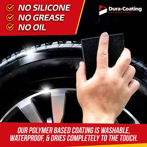 Vista 6 de DURA-COATING TECHNOLOGY, Kit de recarga de apósito para neumáticos, para neumáticos ya recubiertos con Dura-Dressing - Brillo para neumáticos