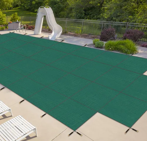 Vista 12 de iCOVER - Cubierta de seguridad para piscina interior, 16 x 32 pies, cubierta de seguridad rectangular para piscinas interiores, cubierta de piscina