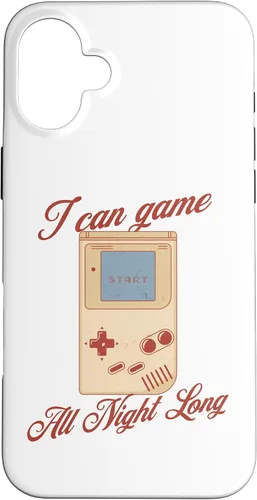 Vista 23 de I Can Game All Night Long Retro Handheld Gamer Case for iPhone 16