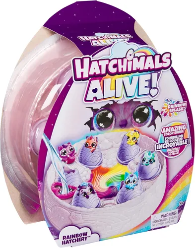 Vista 8 de Hatchimals Alive Rainbow Hatchery, 6 huevos sorpresa, a partir de 3 años